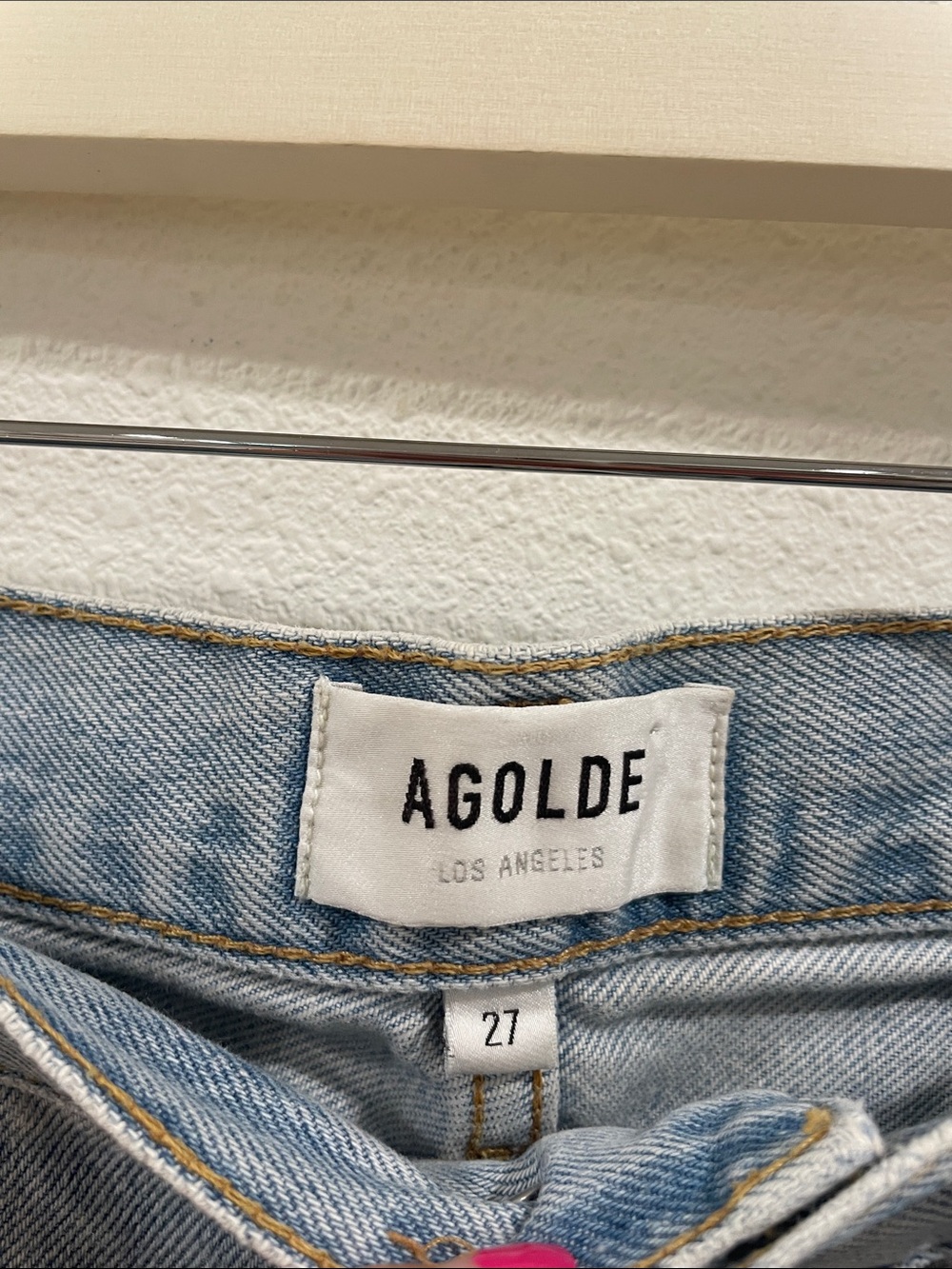 AGOLDE Luna Barrel Leg Jeans Light Wash Size 27 - Picture 8 of 11